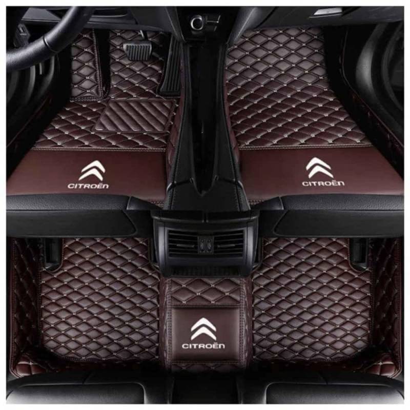 Auto Fußmatten für Citroen C5 aircross 2017-2022 (LHD),Wasserdicht Matten Autoteppiche Antirutsch Bodenmatte Innenraum Zubehör,normal-C von XYHHQ