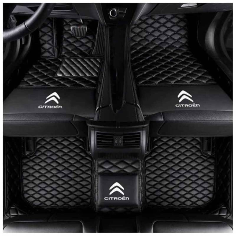 Auto Fußmatten für Citroen C5 aircross 2017-2022 (LHD),Wasserdicht Matten Autoteppiche Antirutsch Bodenmatte Innenraum Zubehör,normal-D von XYHHQ