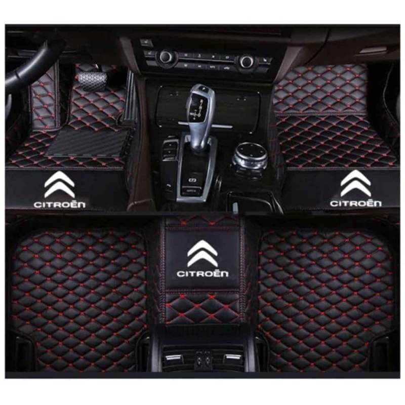 Auto Fußmatten für Citroen C5 aircross 2017-2022 (LHD),Wasserdicht Matten Autoteppiche Antirutsch Bodenmatte Innenraum Zubehör,normal-E von XYHHQ