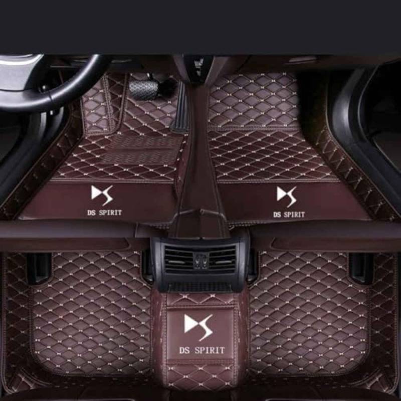 Auto Fußmatten für Citroen DS3 2013-2018 (LHD),Wasserdicht Matten Autoteppiche Antirutsch Bodenmatte Innenraum Zubehör,normal-D von XYHHQ