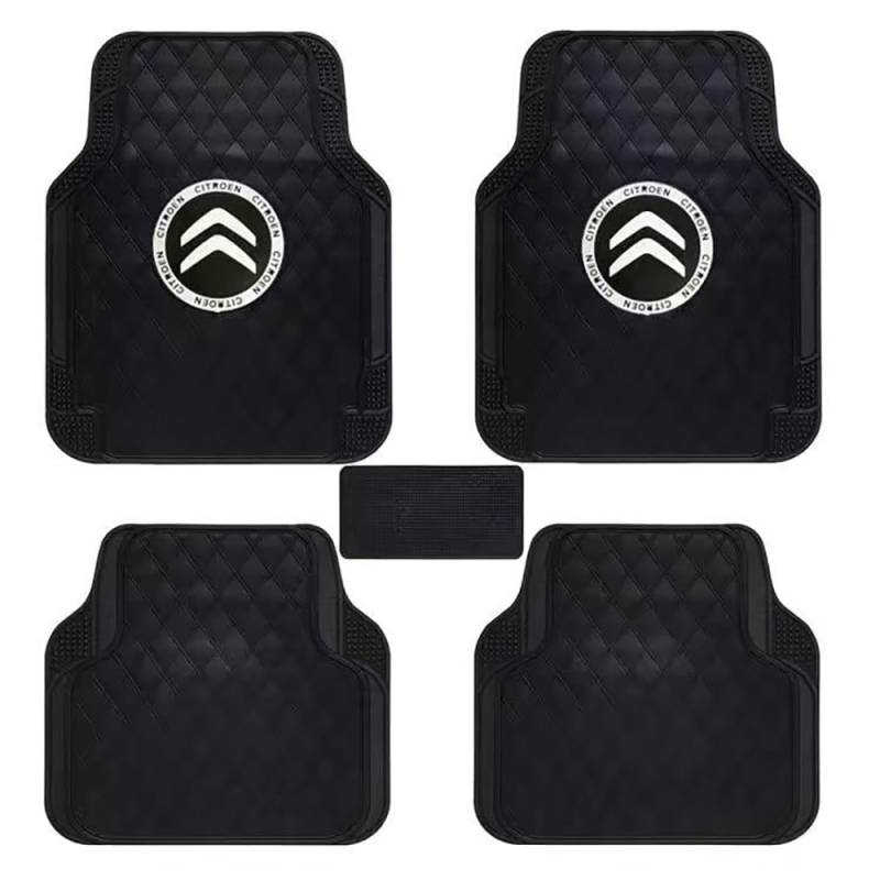 Auto Fußmatten für Citroen c-Elysee ll Sedan 2012-2016 (LHD),Wasserdicht Matten Autoteppiche Antirutsch Bodenmatte Innenraum Zubehör von XYHHQ
