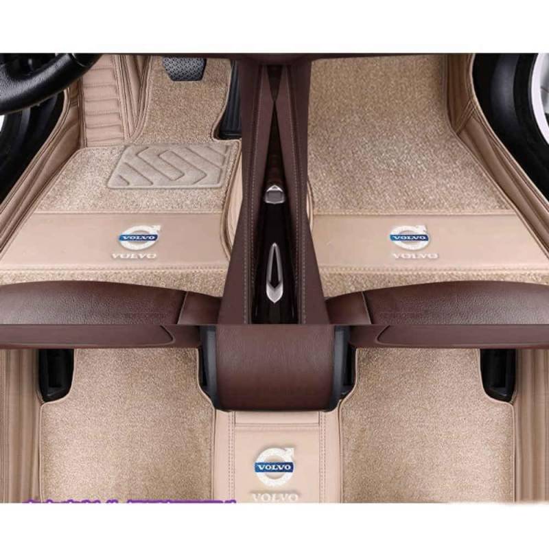 Auto Fußmatten für Volvo C70 2006-2013 (LHD),Wasserdicht Matten Autoteppiche Antirutsch Bodenmatte Innenraum Zubehör,normal-D von XYHHQ