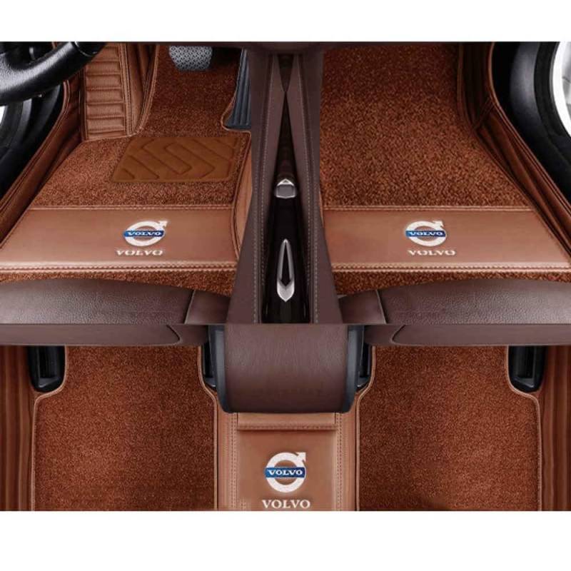 Auto Fußmatten für Volvo V50 2004-2010 (LHD),Wasserdicht Matten Autoteppiche Antirutsch Bodenmatte Innenraum Zubehör,normal-C von XYHHQ