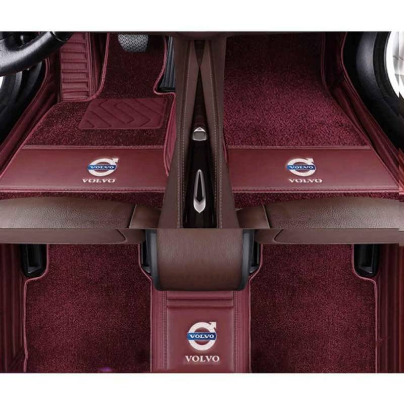 Auto Fußmatten für Volvo XC70 2007-2015 (LHD),Wasserdicht Matten Autoteppiche Antirutsch Bodenmatte Innenraum Zubehör,normal-B von XYHHQ