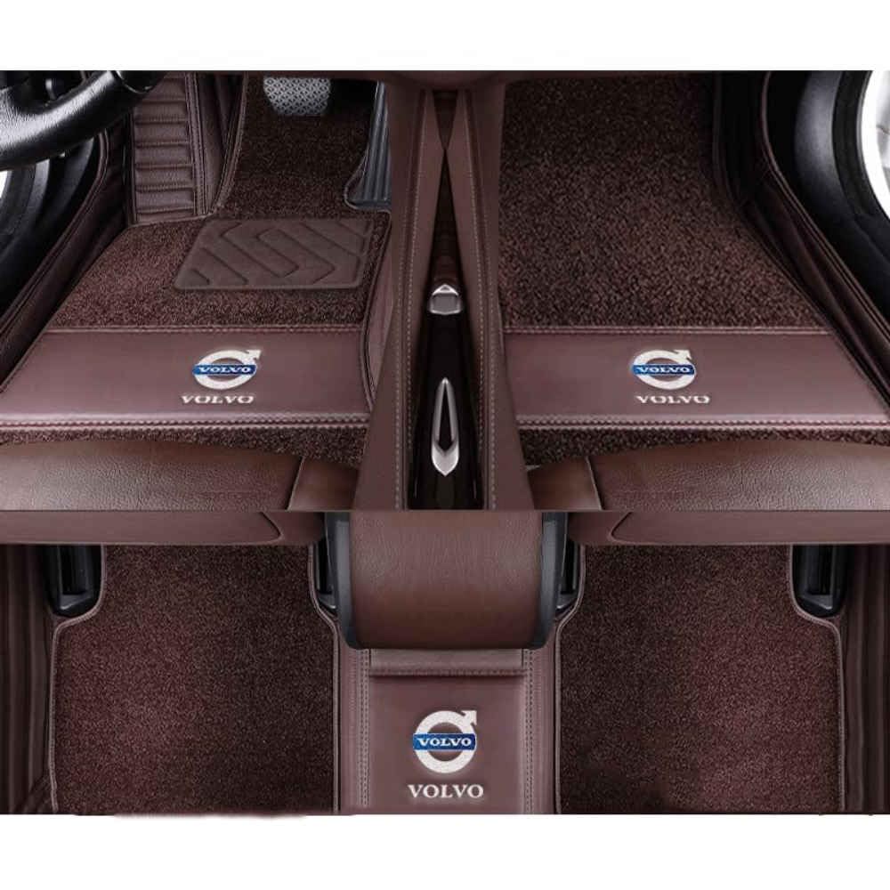 Auto Fußmatten für Volvo XC70 2007-2015 (LHD),Wasserdicht Matten Autoteppiche Antirutsch Bodenmatte Innenraum Zubehör,normal-E von XYHHQ