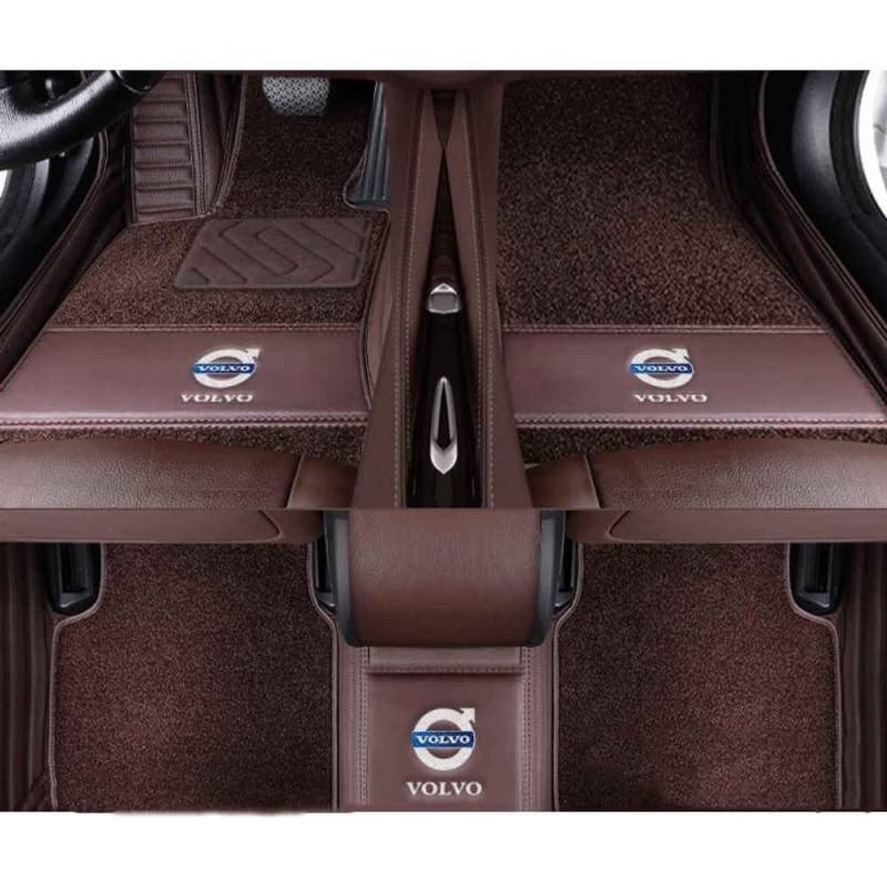 Auto Fußmatten für Volvo XC70 2007-2015 (LHD),Wasserdicht Matten Autoteppiche Antirutsch Bodenmatte Innenraum Zubehör,normal-E von XYHHQ