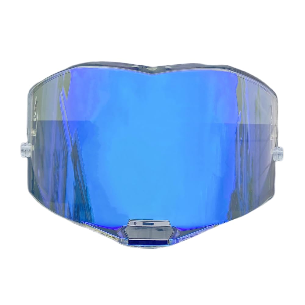 Motorrad Helmvisier, FF805-Schilde for LS2 FF805 Thunder Windschutzscheibe, hochfestes Motorradhelmvisier (schwarz, nur for den Tagesgebrauch)(Revo Clear Blue-Day and Night) von XYJTC