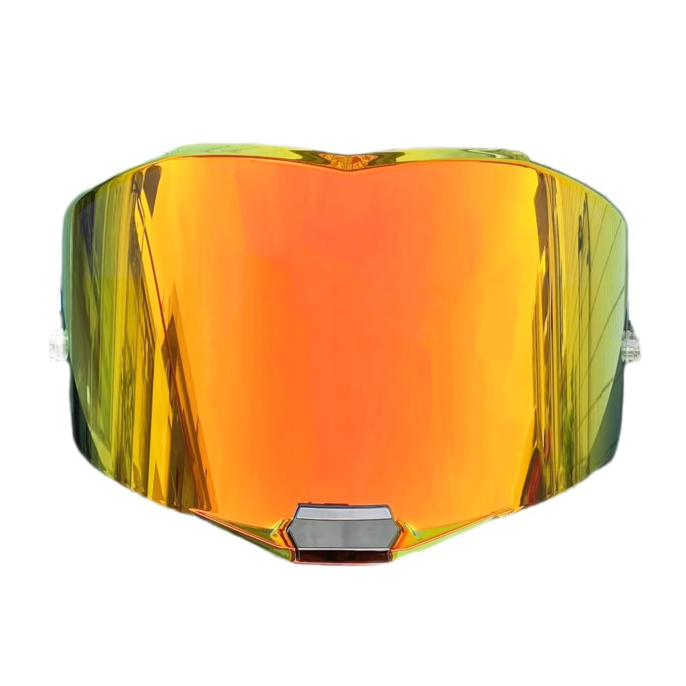 Motorrad Helmvisier, FF805-Schilde for LS2 FF805 Thunder Windschutzscheibe, hochfestes Motorradhelmvisier (schwarz, nur for den Tagesgebrauch)(Revo Deep Red-Day Use Only) von XYJTC