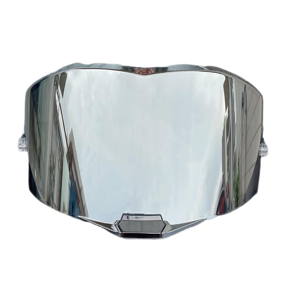 Motorrad Helmvisier, FF805-Schilde for LS2 FF805 Thunder Windschutzscheibe, hochfestes Motorradhelmvisier (schwarz, nur for den Tagesgebrauch)(Silver-Day Use Only) von XYJTC