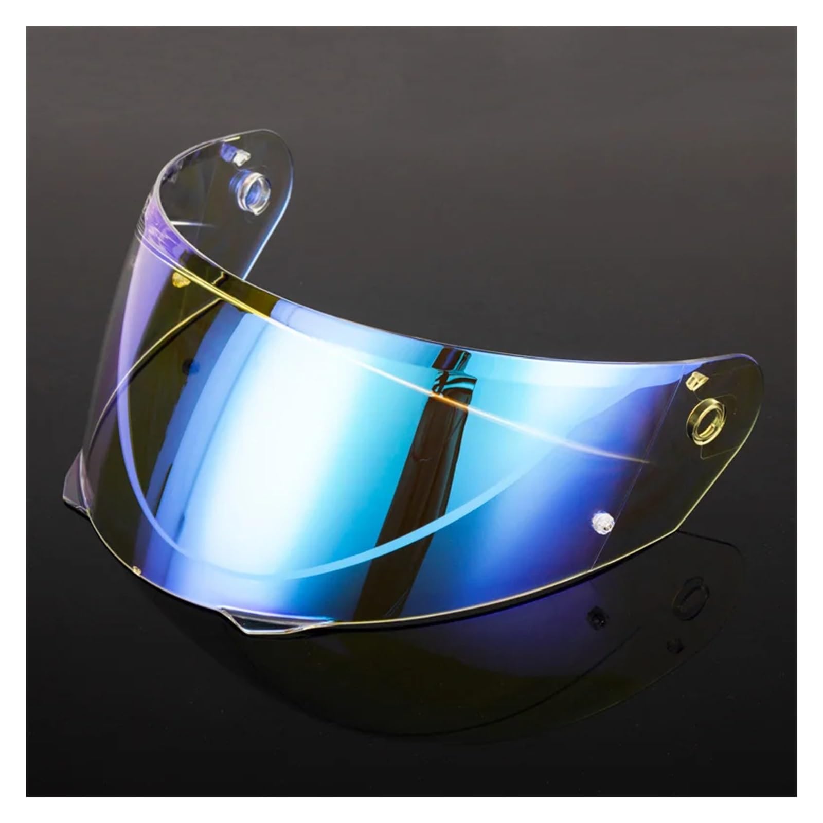 Motorrad Helmvisierlinse, Helmvisierlinse Kompatibel mit HJC HJ-33 I-90 Windschutzscheibe Motorradhelmzubehör Ersatzlinse Ersatzlinse(Rot)(Blue) von XYJTC