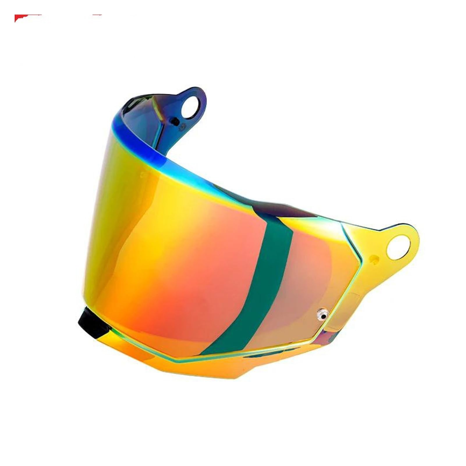 Motorrad Helmvisierlinse, LS2 MX701 Explorer C Motocross Abnehmbarer Rallye-Offroad-Motorradhelm Original-Ersatzvisiere Zusätzliche Schutzlinse (klar)(Red Gold) von XYJTC
