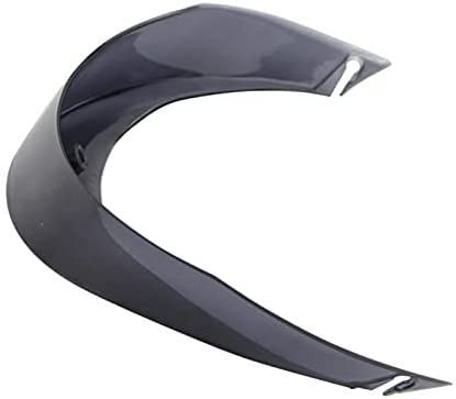 Motorrad Helmvisierlinse, Moto Ca-SCO Big Tail Spoiler Kompatibel mit AGV PI-STA GRP GP Corsa-R Veloce-S Heckteile und Zubehör Motorradhelmschmuck(Normalrot)(Normal Smoke Color) von XYJTC