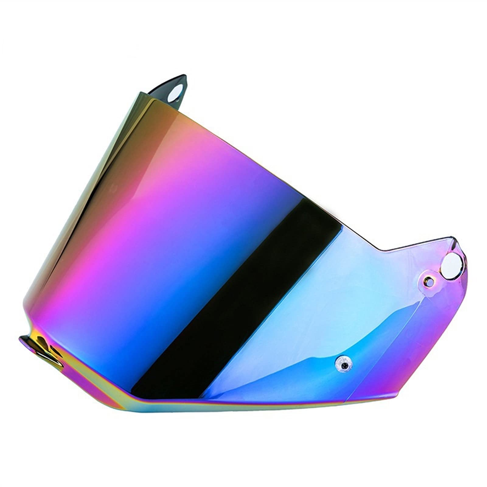 Motorrad Helmvisierlinse, Visier passend for LS-2 MX436 Motocross-Helmlinse Motorradhelme Moto-Helmschutzbrille (schwarz)(Rainbow) von XYJTC
