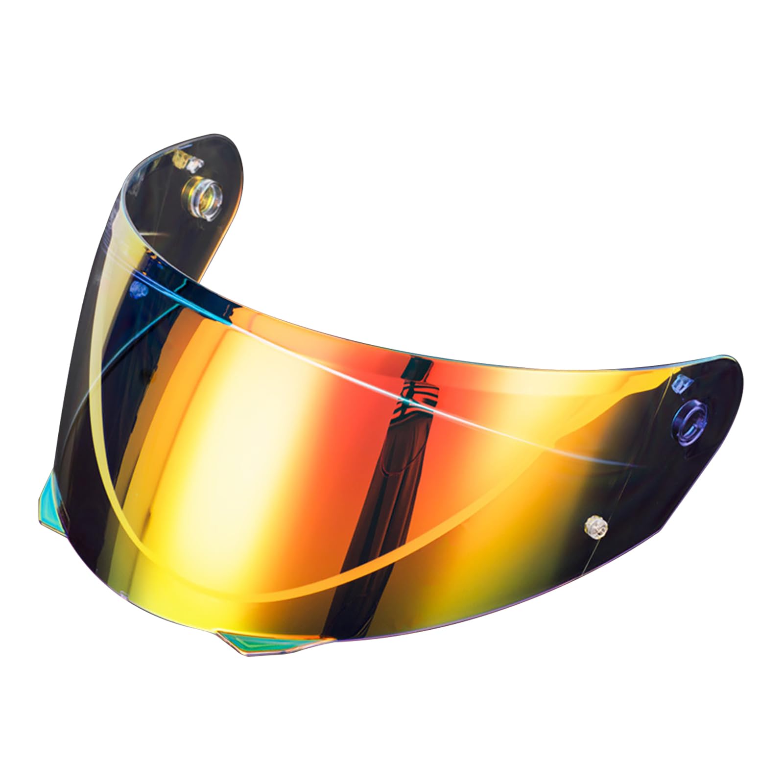 Motorrad Motorradhelmvisier for Hjc for I90 for Hjc for Hj-33 Gesichtsschutz Winddicht, zuverlässig(Revo Gold Red) von XYJTC