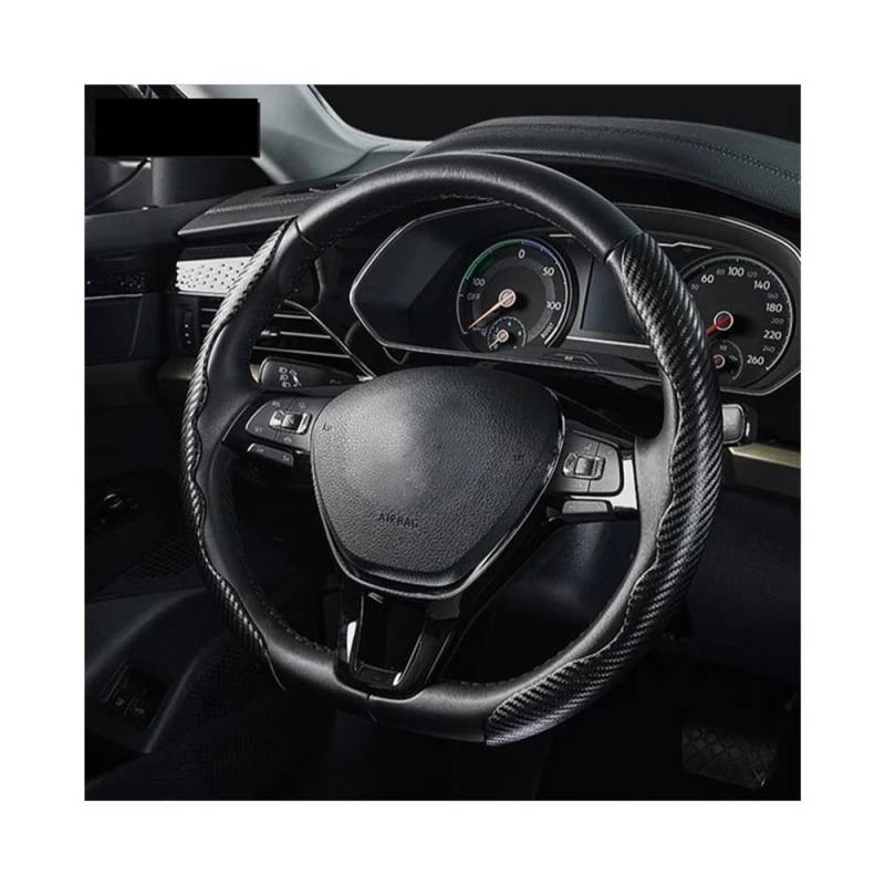 Lenkradbezug Lenkradhülle 36 cm Auto Lenkrad Abdeckung Nicht-Slip Carbon Faser Ultra-dünne Karte Abdeckung Auto Griff Schutzhülle Typ D Universal von XYSZQJZYP