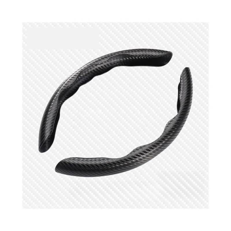 Lenkradbezug Lenkradhülle 38 cm Kohlefaser Auto Lenkradabdeckung rutschfeste Sport ultradünne Karte Abdeckung Griff Schutzhülle Typ D von XYSZQJZYP