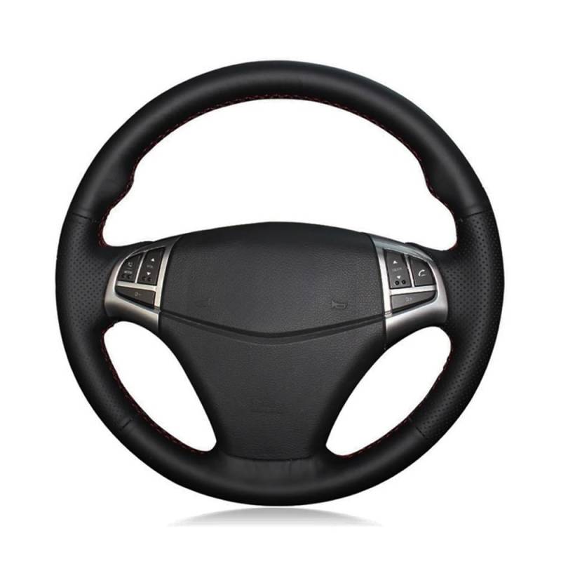 Lenkradbezug Lenkradhülle Auto-Lenkrad-Abdeckung DIY handgenäht schwarz für SsangYong für Korando 2010–2019 von XYSZQJZYP