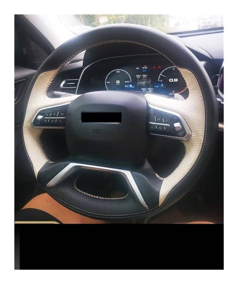 Lenkradbezug Lenkradhülle Für Haval H6 F7 F7X F5 H4 H2S H1 H7 H9 H3 H5 M6 DARGO Für JOLION Stich Sport handgenähte Lenkradabdeckung Innenabdeckung von XYSZQJZYP