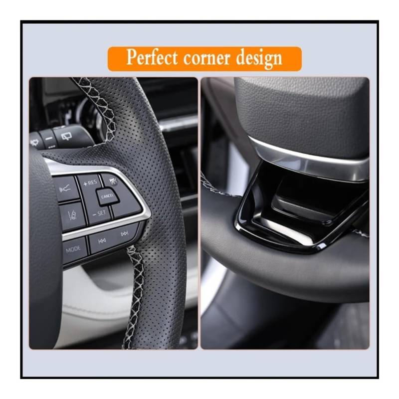 Lenkradbezug Lenkradhülle Geflecht Auto Lenkrad Abdeckung Für Highlander Für Camry Für Fortuner Lenkung Wrap Auto Zubehör von XYSZQJZYP