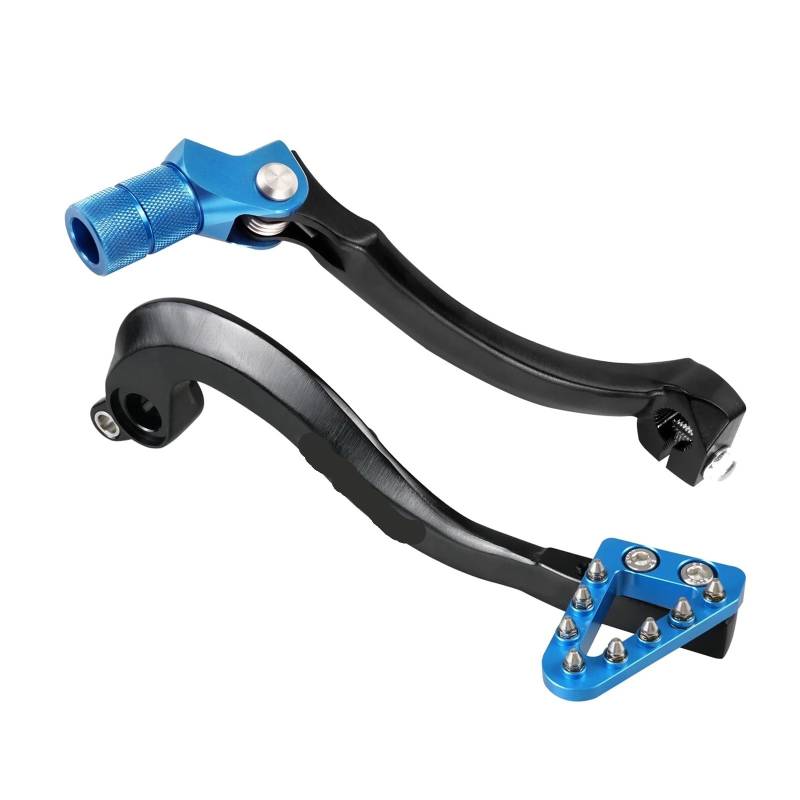 Moto Fußpedal-Ansatzstück Für Y&AMAHA 2020-2023 Für WR250F Einstellbare Geschmiedet Bremspedal Hebel & Schaltknauf Shifter Hebel Für YZ250F 2014-2023 Für YZ250FX 2016-2023 von XYSZQJZYP