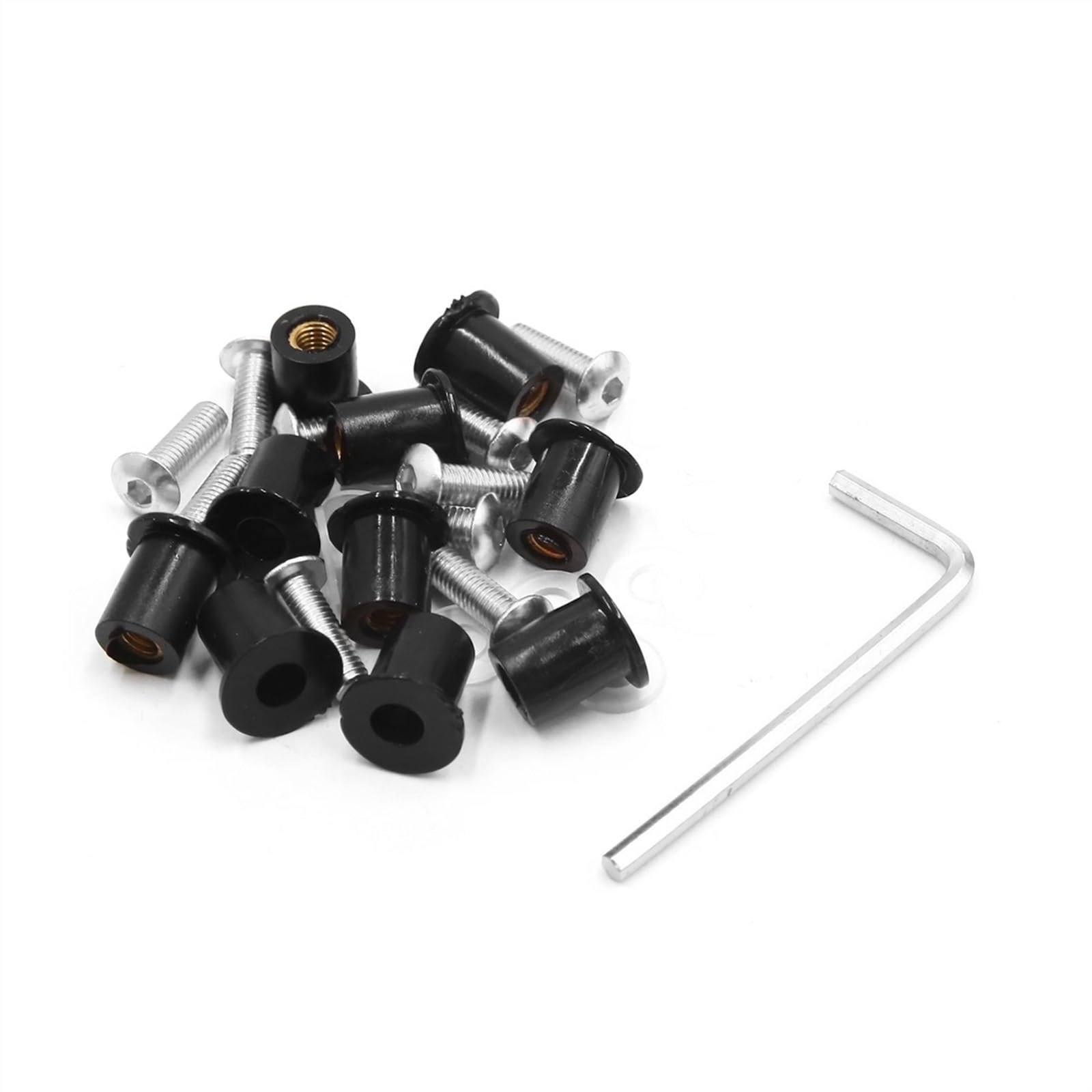 Sets mit Schrauben & Muttern Kompatibel Mit Aprilia 10 Stück M5 X 15 Mm Motorrad-Universal-Windschutzscheiben Schrauben-Set Verkleidungsbolzen Unterlegscheibe Karosserie-Muttern Befestigungselement(co Sets mit Schrauben & Muttern Kompatibel Mit Aprilia 10 Stück M5 X 15 Mm Motorrad-Universal-Windschutzscheiben Schrauben-Set Verkleidungsbolzen Unterlegscheibe Karosserie-Muttern Befestigungselement(co von XYUOIS