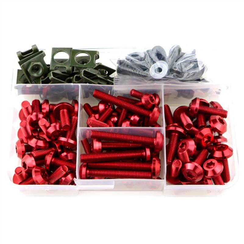Sets mit Schrauben & Muttern Kompatibel Mit S1000RR Für S1000R S1000XR Für T R-nineT Für HP4 Motorrad, Komplettes Komplettes Verkleidungsschrauben-Set, Schrauben, Muttern, Clips, Modifizierte Teile(5) von XYUOIS
