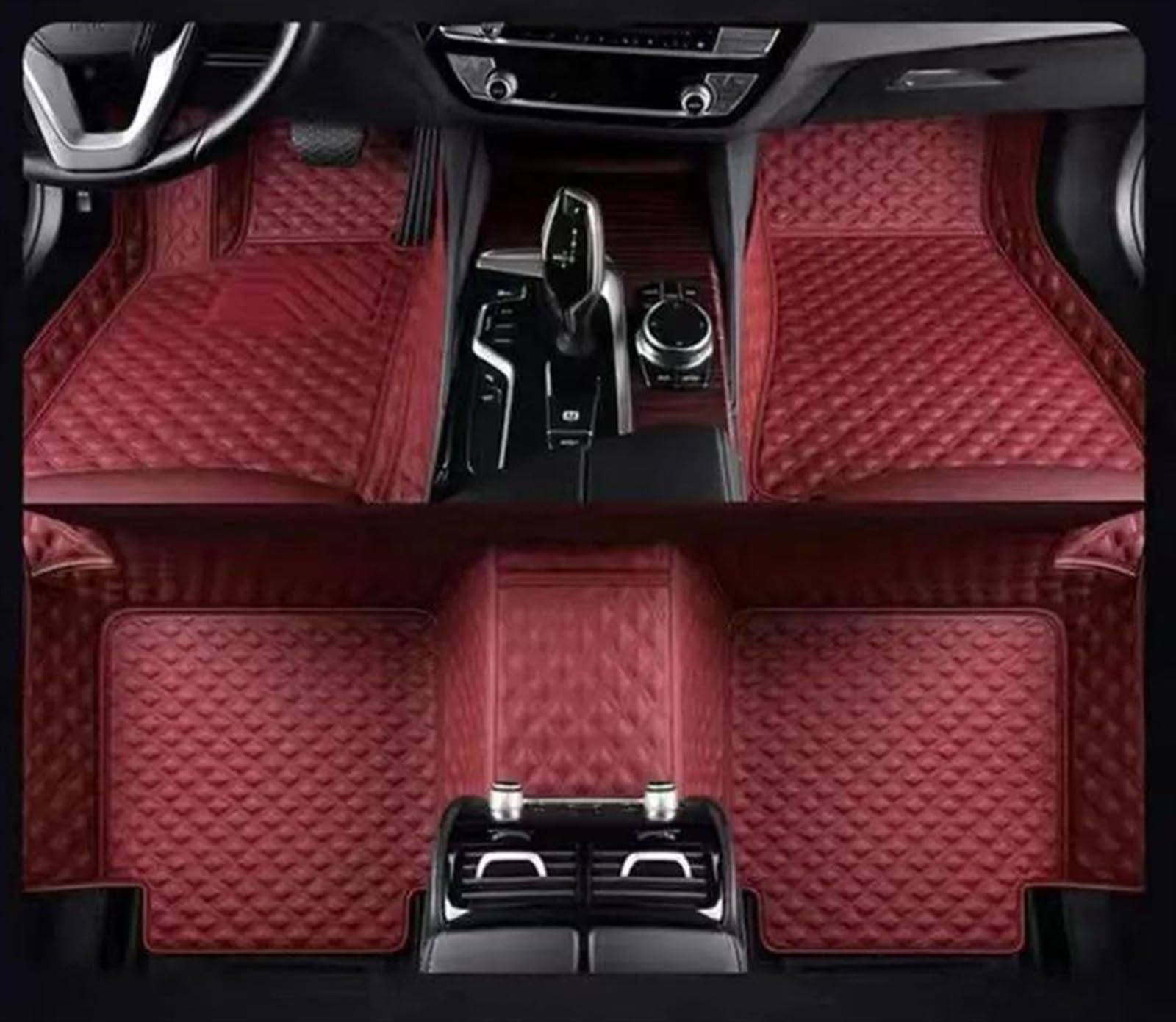 XYUOIS Fußmatten Auto Kompatibel Mit 5er F10 2016 2015 2014 2013 2012 2011 2010 Auto-Fußmatten, Auto-Innenzubehör, Armaturenbrett-Teppich, Rutschfestes Fußpolster(11) von XYUOIS