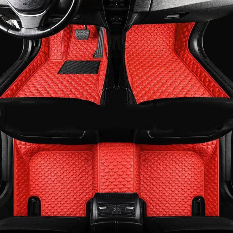 XYUOIS Fußmatten Auto Kompatibel Mit Fit Für Jazz 2014 2015 2016 2017 2018 5 Sitze, Auto-Teppich, Auto-Styling-Teppich, Armaturenbrett-Auto-Fußmatten, Innen-Anti-Rutsch-Matte(10) von XYUOIS