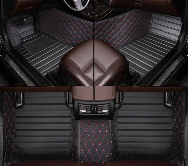 XYUOIS Fußmatten Auto Kompatibel Mit Jeep Für Wrangler Viertürer 2011 2012 2013 2014 2015 2016 2017. Auto-Fußmatten, Individuelle Auto-Fußpolster, Teppich-Anti-Rutsch-Matte(5) von XYUOIS