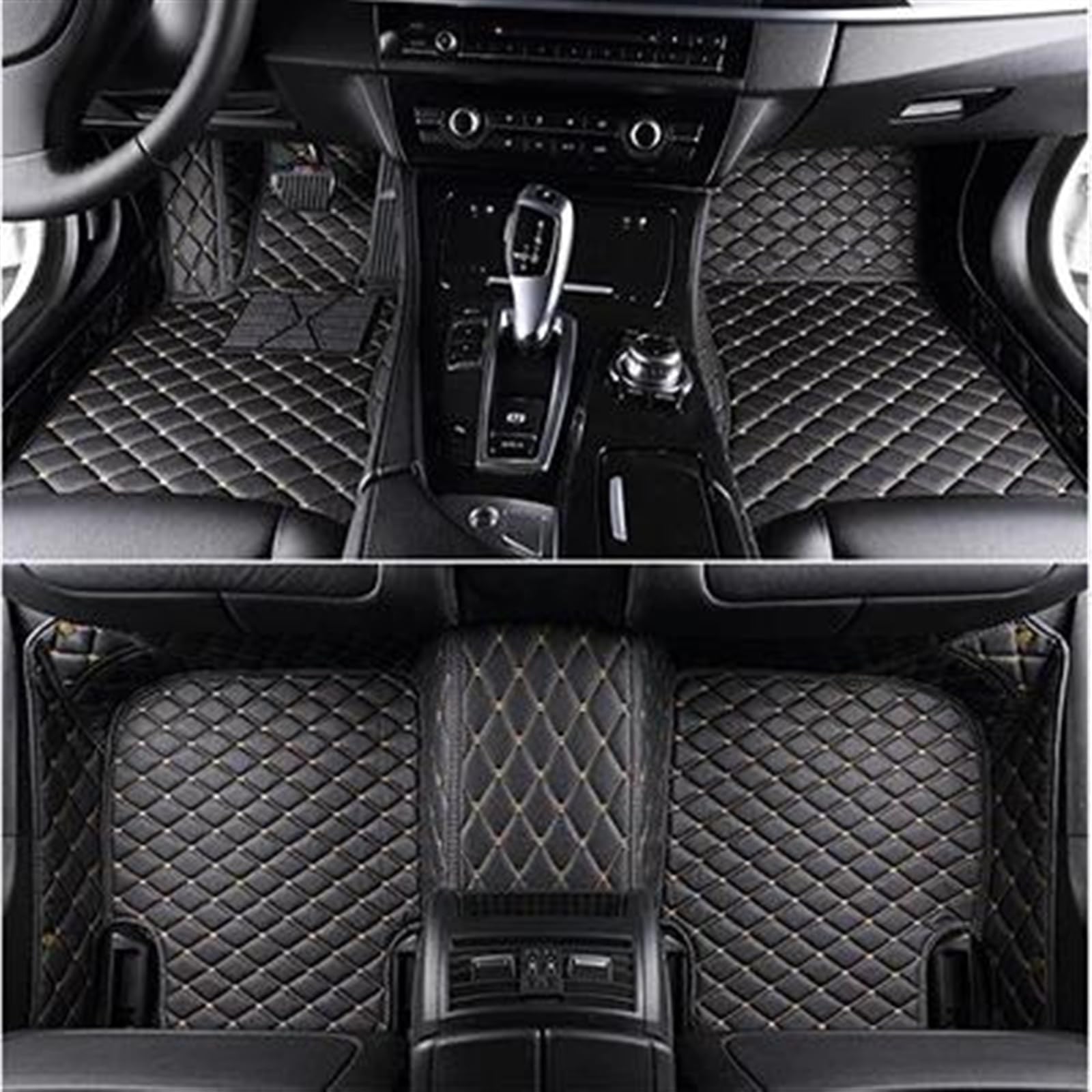 XYUOIS Fußmatten Auto Kompatibel Mit Mercedes Für Benz C-Klasse W205 2015 2016 2017 2018 2019 2020, Auto-Fußmatte, Auto-Innenteppich, Anti-Rutsch-Matte, Auto-Zubehör(3) von XYUOIS