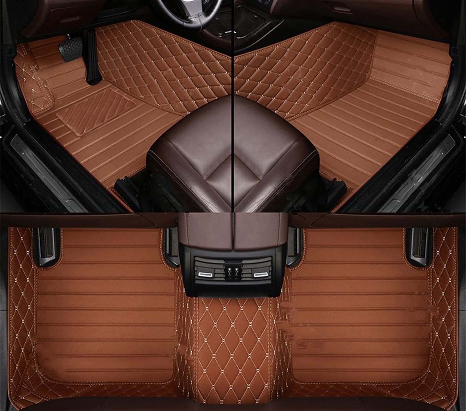 XYUOIS Fußmatten Auto Kompatibel Mit Mercedes Für Benz G-Klasse W463 2010 2011 2012 2013 2015 2016 2017 2018 Viertürige Auto-Fußmatten, Individuelle Auto-Fußpolster(7) von XYUOIS