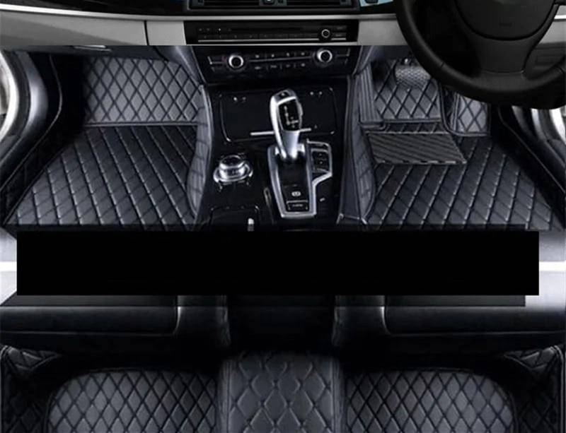 XYUOIS Fußmatten Auto Kompatibel Mit Q7 4L MK1 2005–2015 2012 2013 2014 Auto-Fußmatten, Luxuriöser Teppich, Anti-Schmutz-Teppich, Langlebiges Automatten-Set, Auto-Innenzubehör(RHD,color1) von XYUOIS