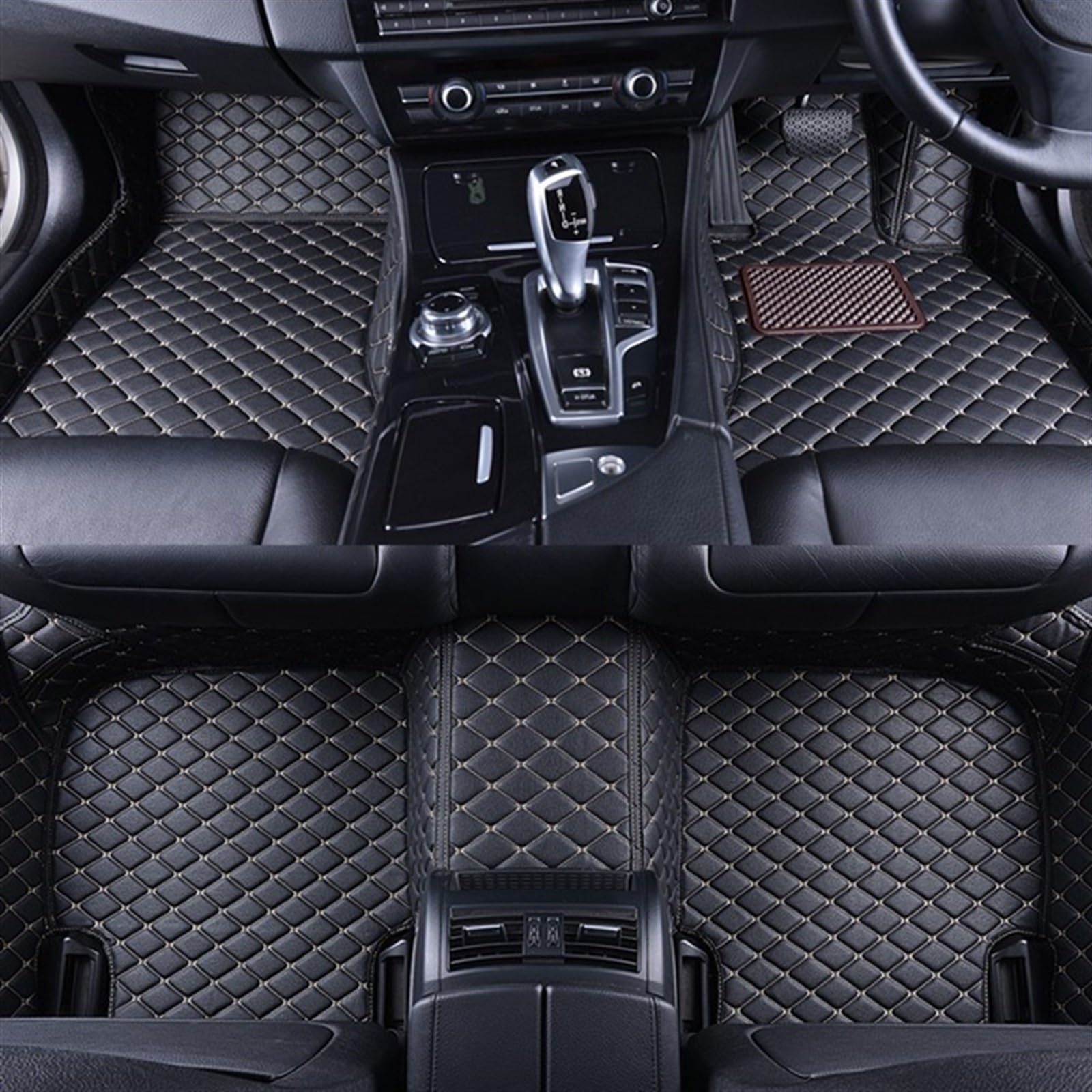 XYUOIS Fußmatten Auto Kompatibel Mit Vezel Für XRV 2022 2021 2020 2019 2018 2017 2016 2015 RHD Teppiche Auto Bodenmatte Auto Innenteppich Zubehör Schutzpolster(3) von XYUOIS