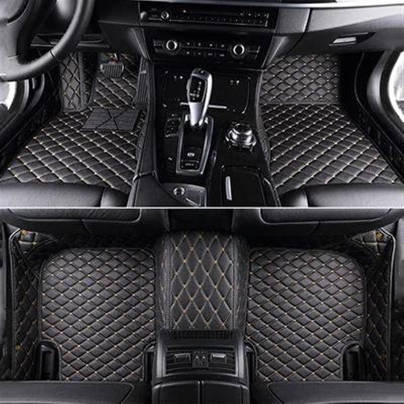 XYUOIS Fußmatten Auto Kompatibel Mit Volvo V40 2013 2014 2015 2016 2017 2018 2019. Maßgeschneiderte Auto-Fußmatten, Innendetails, Autozubehör, Teppich-Fußraummatten(6) von XYUOIS