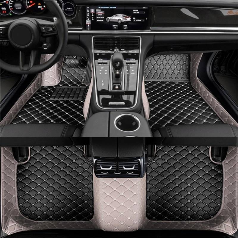 XYUOIS Fußmatten Auto Kompatibel Mit Vw Für Atlas 2021 2022 2023, Individuelle Auto-Bodenmatte, 7 Sitze, Innenzubehör, Teppich, Anti-Rutsch-Matte, Schutzpolster, Fußpolster(5) von XYUOIS