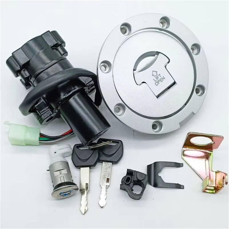 XYUOIS Kompatibel Mit CBR900RR, Für CBR929 2000–2001, Für CBR954 2002–2003, Zündschlossschloss, Tankdeckel-Set, Schloss, Motorradzubehör 35010-MCJ-671 zündschloss von XYUOIS