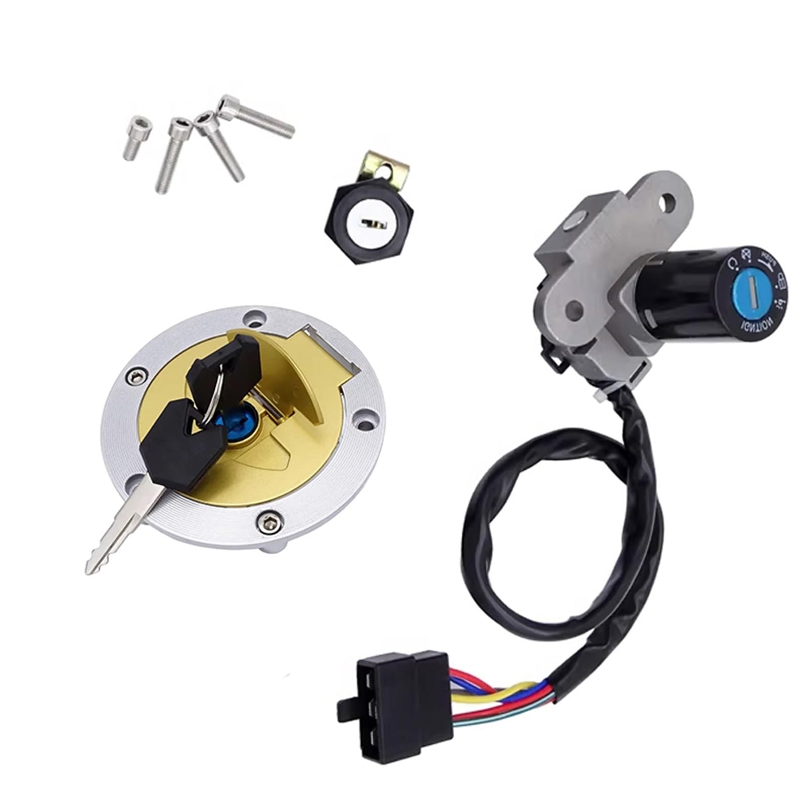 XYUOIS Kompatibel Mit Ducati Für Monster Für 620 2003 Für 900 1999-2004 Für 750 1996-2002 Motorrad-Zündschloss-Tank-Tankdeckel-Schloss-Kit zündschloss XYUOIS Kompatibel Mit Ducati Für Monster Für 620 2003 Für 900 1999-2004 Für 750 1996-2002 Motorrad-Zündschloss-Tank-Tankdeckel-Schloss-Kit zündschloss von XYUOIS