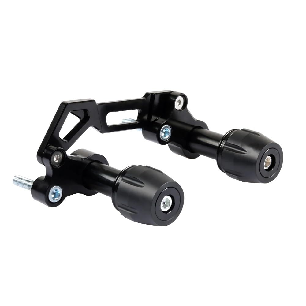 XYUOIS Kompatibel Mit Forza 350 2020 2021 2022 Motorrad-Schalldämpfer-Schieberegler, Hinterer Schutz, Crash-Schiebeschutz Motorrad Frame Sliders Gabel(Black) von XYUOIS