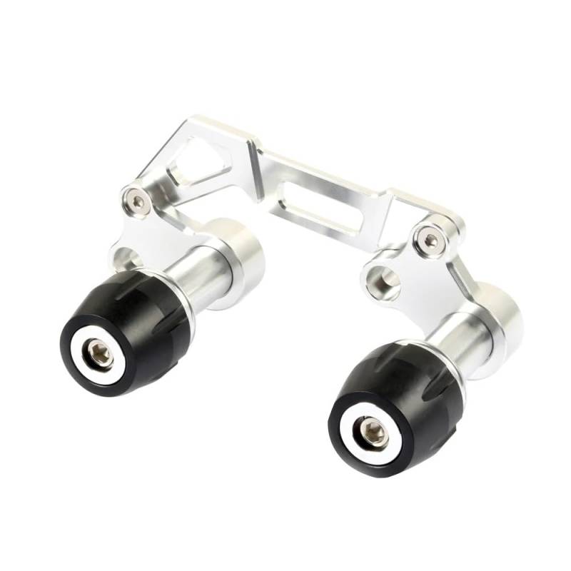 XYUOIS Kompatibel Mit Forza 350 2020 2021 2022 Motorrad-Schalldämpfer-Schieberegler, Hinterer Schutz, Crash-Schiebeschutz Motorrad Frame Sliders Gabel(Silver) von XYUOIS
