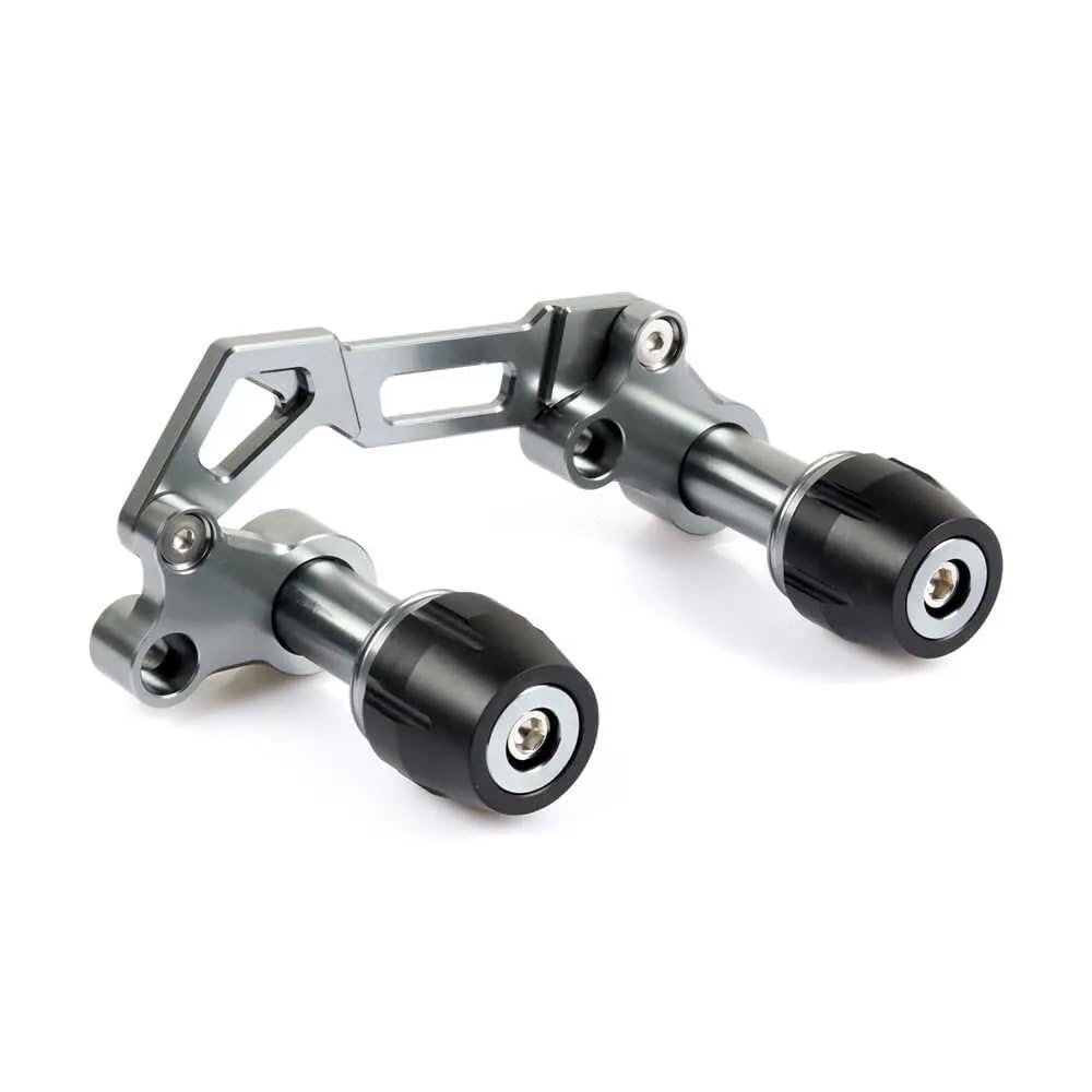 XYUOIS Kompatibel Mit Forza 350 2020 2021 2022 Motorrad-Schalldämpfer-Schieberegler, Hinterer Schutz, Crash-Schiebeschutz Motorrad Frame Sliders Gabel(Titanium) von XYUOIS