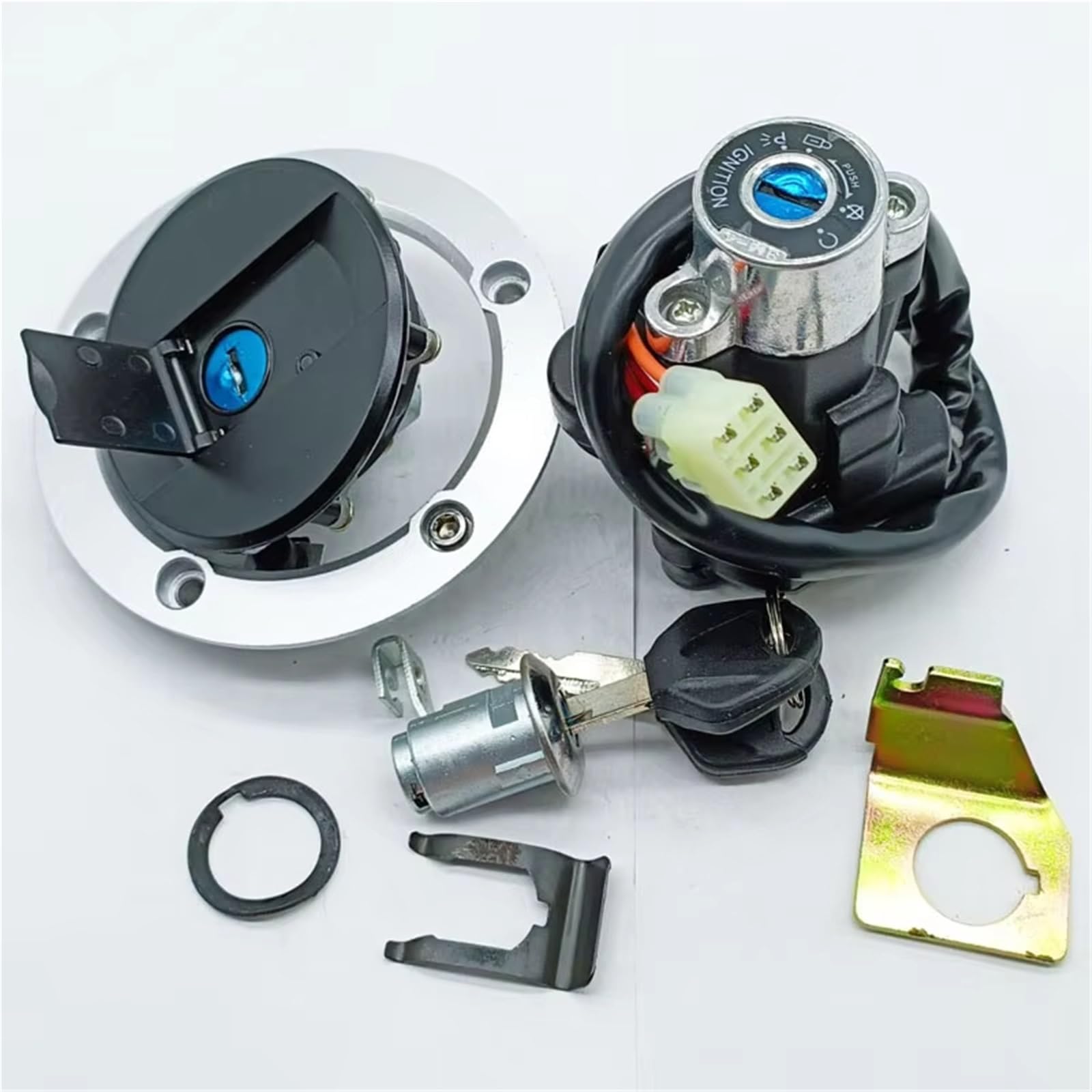XYUOIS Kompatibel Mit Suzuki Für GSXR750 2004 2005 Motorradteile Zündschalter Tankdeckel-Verschlusssatz 37101-16840 37101-16860 37000-29880 37000-18870 zündschloss XYUOIS Kompatibel Mit Suzuki Für GSXR750 2004 2005 Motorradteile Zündschalter Tankdeckel-Verschlusssatz 37101-16840 37101-16860 37000-29880 37000-18870 zündschloss von XYUOIS