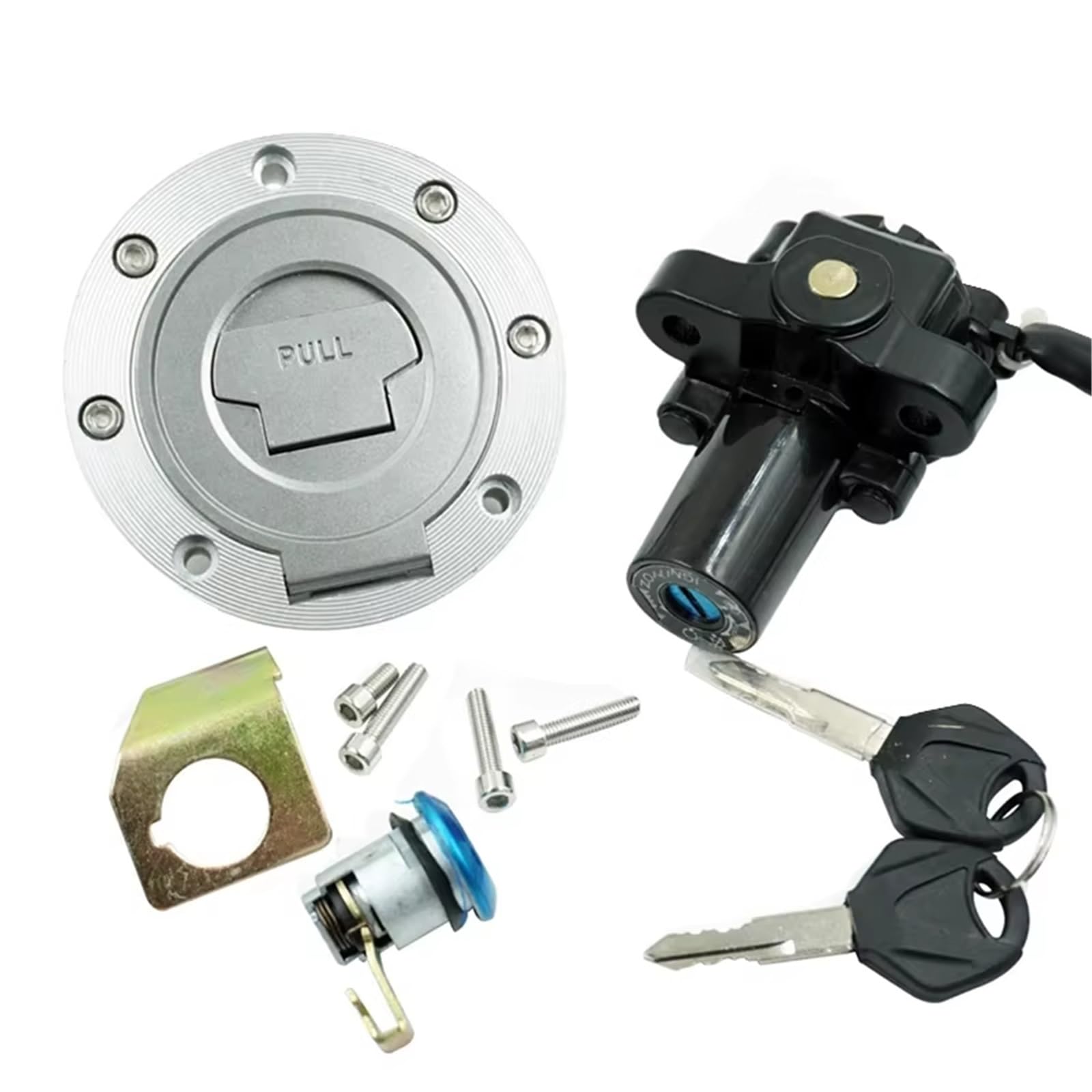 XYUOIS Kompatibel Mit Yamaha Für FJR1300 2001–2005. Motorrad-Zündschalter, Tankdeckelschloss, Baugruppe Mit Verriegelungsschlüssel, Tankdeckel, Motorhaken zündschloss XYUOIS Kompatibel Mit Yamaha Für FJR1300 2001–2005. Motorrad-Zündschalter, Tankdeckelschloss, Baugruppe Mit Verriegelungsschlüssel, Tankdeckel, Motorhaken zündschloss von XYUOIS