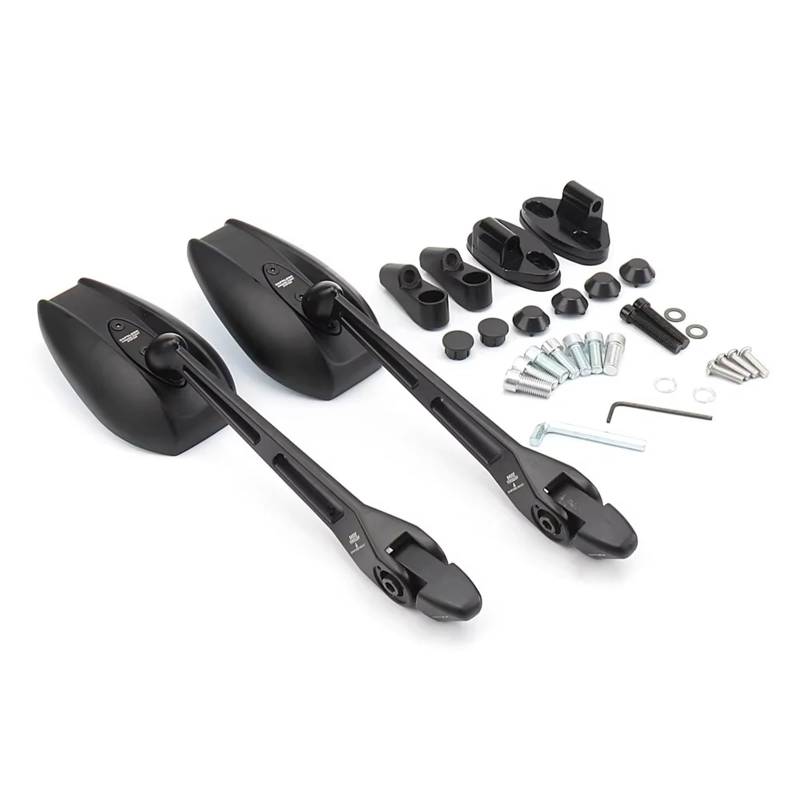 XYUOIS Kompatibel Mit Yamaha Für NMAX 155 2020 2021 2022 2023 Motorrad Schwarz GPS-Telefon-Navigationshalterung Spiegelhalterhalterung Halterungen für Navigationsgeräte(Black A) von XYUOIS