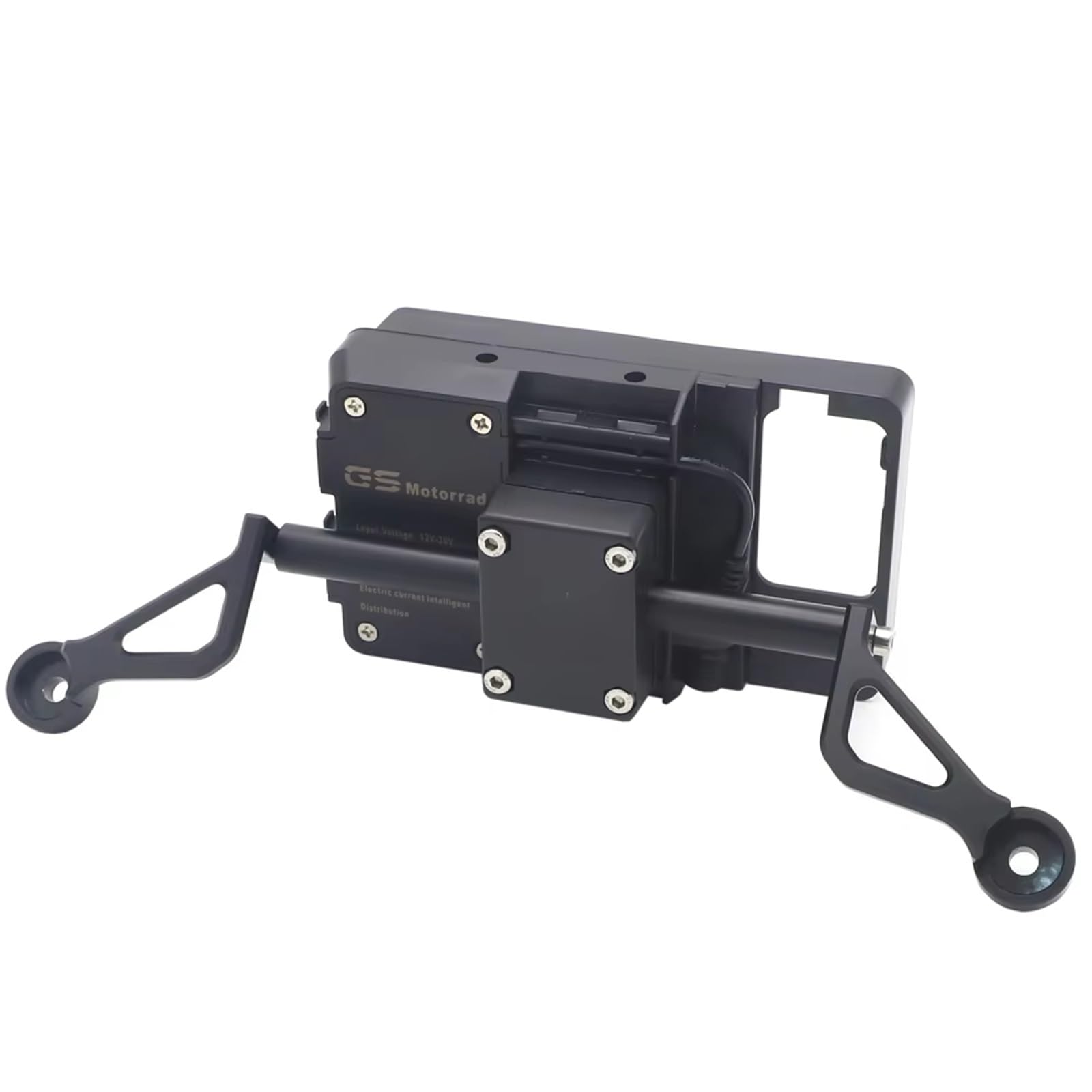 XYUOIS Kompatibel Mit Yamaha Für XMAX300 2017 2018 2019 2020 2021 Motorrad-Fronttelefonständerhalter Smartphone-Telefon GPS-Navigationsplattenhalterung Halterungen für Navigationsgeräte(Black B) von XYUOIS