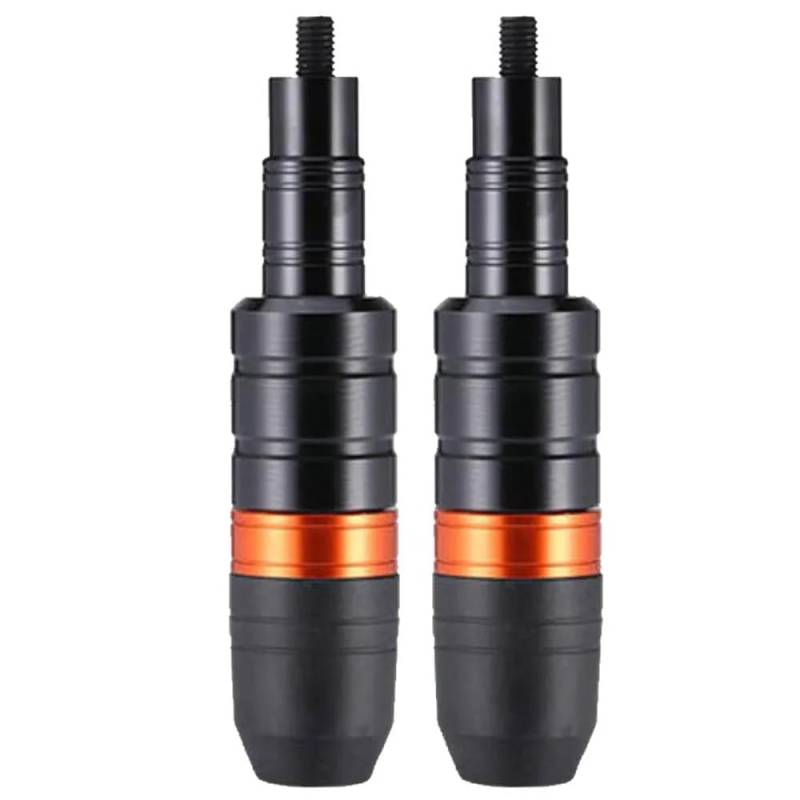 XYUOIS Motorrad Anti Fallen Stange Roller Motorrad Aluminium Motor Shatter Crash Rahmen Slider Protector Stick Bar 1 Paar 8mm Motorrad Frame Sliders Gabel(Orange) von XYUOIS