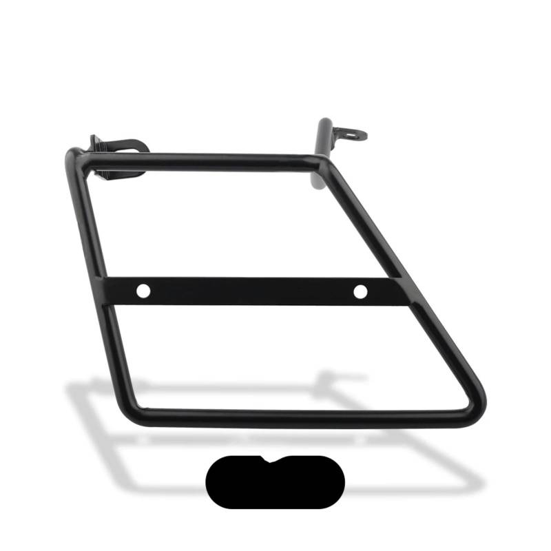 XYUOIS Motorrad-Solositz Hinten Kompatibel Mit DAX125 Für ST125 2021 2022 2023 2024 Motorrad-Satteltasche, Kofferraumtaschen-Stützhalterung, Linke Seite, Kofferraumtaschenhalter(Black-Left) von XYUOIS