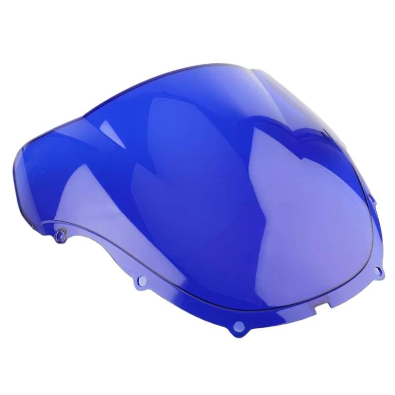 XYUOIS Motorrad Windshield Kompatibel Mit CBR600 Für F4 1999 2000 Motorrad-Windschutzscheibe Windschutzscheibe Winddicht Double Bubble Zubehör(Blue) von XYUOIS