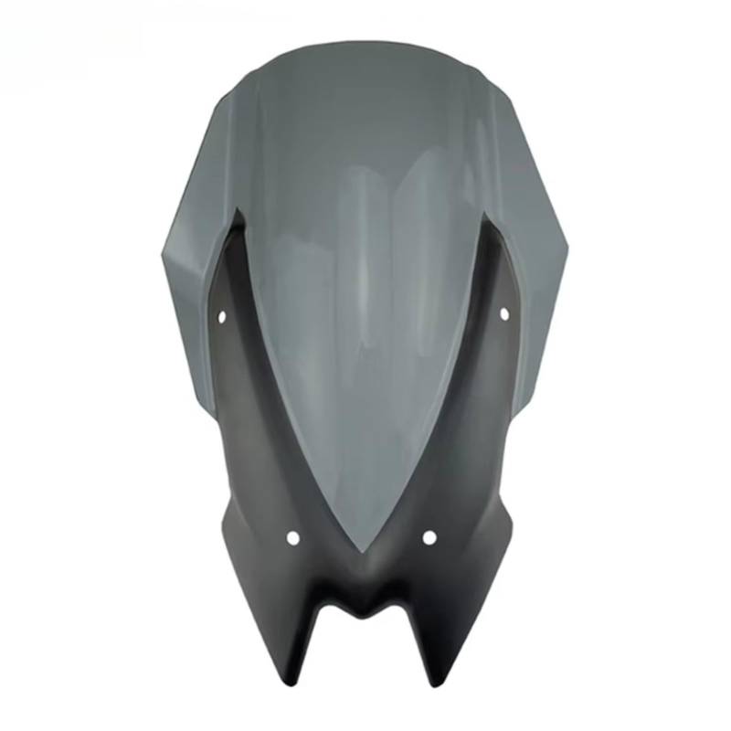 XYUOIS Motorrad Windshield Kompatibel Mit Für Z900 Für Z650 2020 2021 2022 2023 2024 Motorrad-Windschutzscheibe Windschutzscheibe Winglet Frontspoiler Aerodynamisches Zubehör(Gray) von XYUOIS