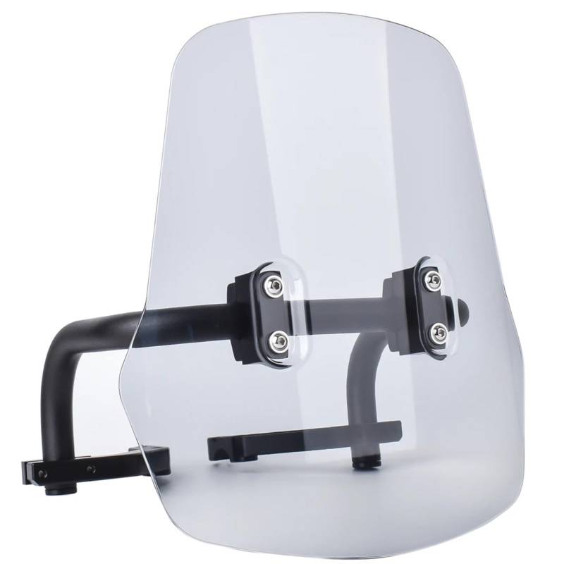 XYUOIS Motorrad Windshield Kompatibel Mit Hunter Cub CT125/Trail125 2020 2021 2022 2023 Luftwindabweiser Motorrad-Frontscheibe Windschutzscheibe(Light Smoke) von XYUOIS