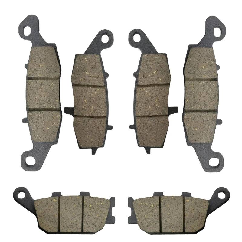 XYUOIS Motorräder Bremsbeläge Kompatibel Mit Suzuki Für DL1000 Für V-Strom 2002 2003 2004 2005 2006 2007 2008 2009 2010 2011 2012 Motorrad Vorne Hinten Bremsbeläge(Front and Rear) von XYUOIS